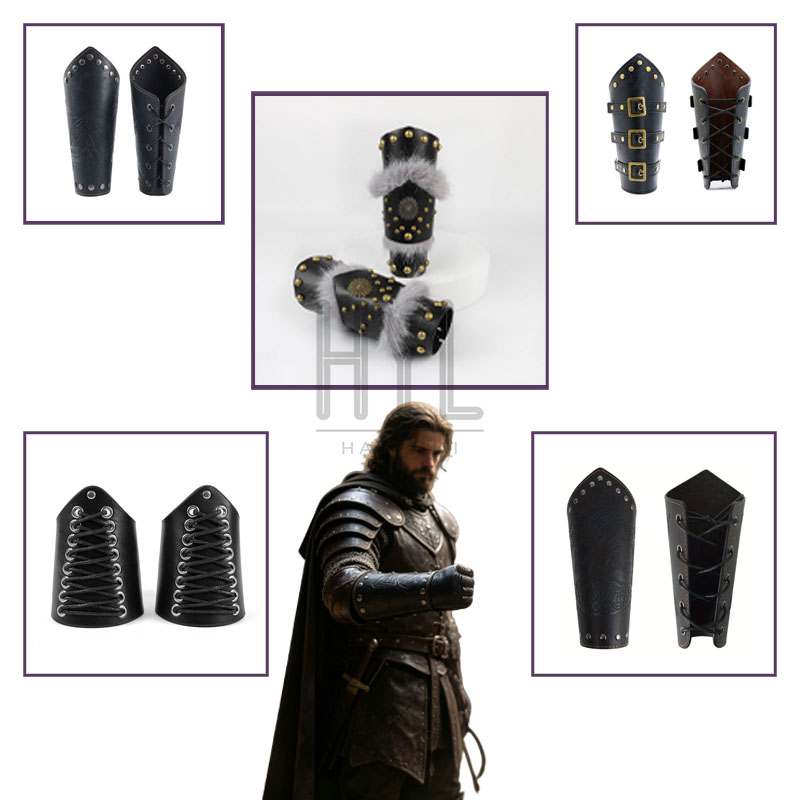 Cosplay Props - Средневековые ретро-рукавицы в стиле стимпанк, многослойные,